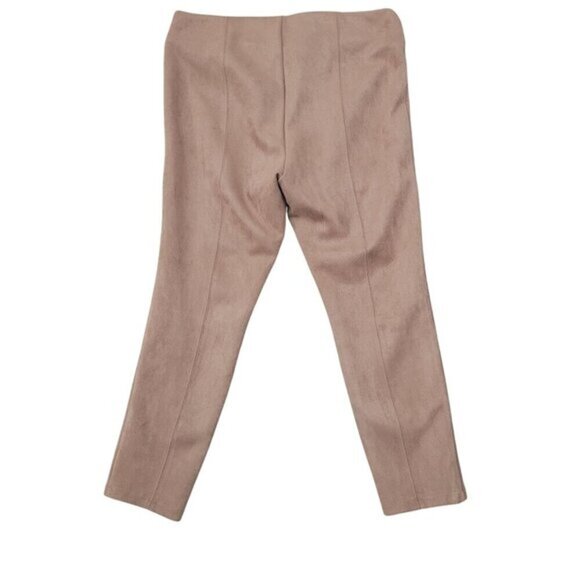 Marc New York Womens XL Faux Suede Legging Pants Light Pink JCT - Picture 2 of 6